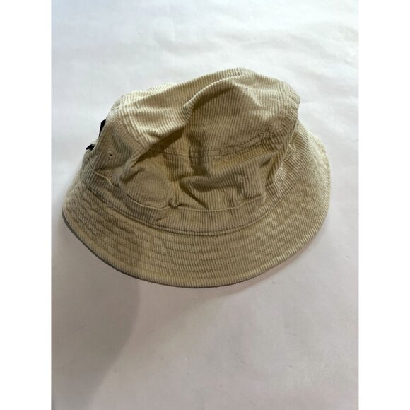 Palm Angels Embroidered Corduroy Bucket Hat in Cream - Picture 2 of 3